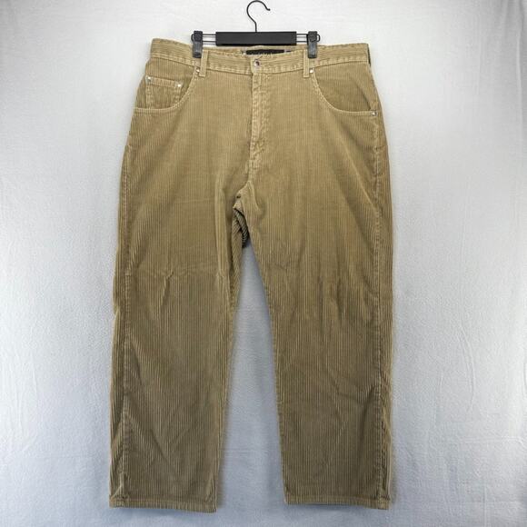 Vintage Levis Corduroy Pants Men's 38x30 Brown Tan Loose Silvertab Baggy 90s - Picture 2 of 12